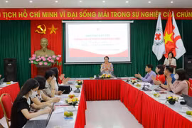 Họp báo cung cấp thông tin về Tháng Nhân đạo năm 2023. (Ảnh: PV/Vietnam+)