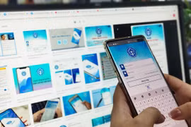 Ứng dụng “VssID-Bảo hiểm xã hội số” đã tạo nên thay đổi mạnh mẽ trong thực hiện chinh sách an sinh xã hội. (Ảnh: PV/Vietnam+)