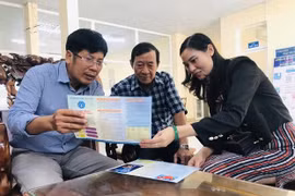 Tư vấn về chính sách bảo hiểm xã hội tự nguyện. (Ảnh: PV/Vietnam+)