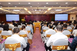 Toàn cảnh Đại hội đồng cổ đông TPBank. (Ảnh: CTV/Vietnam+)