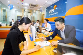Giao dịch tại VIB. (Ảnh: CTV/Vietnam+)
