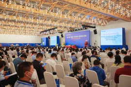 Toàn cảnh Đại hội đồng cổ đông Sacombank. (Ảnh: CTV/Vietnam+)