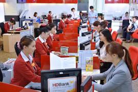 Giao dịch tại HDBank. (Ảnh: Vietnam+)