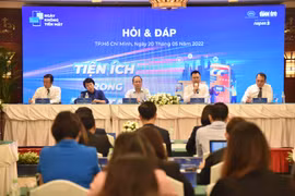 Quang cảnh tại buổi họp báo. (Ảnh: CTV/Vietnam+)