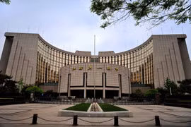 Quang cảnh bên ngoài Ngân hàng Nhân dân Trung Quốc. (Ảnh: Bitcoinist)