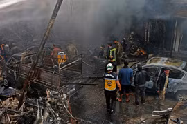 Hiện trường vụ nổ. (Ảnh: Al Jazeera)