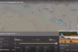 Lộ trình máy bay Boeing 737 gặp nạn. (Ảnh: Twitter)