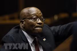 Cựu Tổng thống Nam Phi Jacob Zuma tại phiên tòa ở Pietermaritzburg ngày 30/11/2018. (Nguồn: AFP/TTXVN)