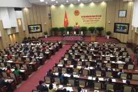 Các đại biểu tham dự kỳ họp thứ nhất HĐND thành phố Hà Nội. (Ảnh: Nguyễn Văn Cảnh/TTXVN)