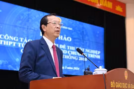 Thứ trưởng Bộ Giáo dục và Đào tạo Phạm Ngọc Thưởng. (Ảnh: PV/Vietnam+)