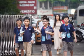 Học sinh Hà Nội dự thi tiếng Anh. (Ảnh: Vietnam+)