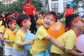 Bộ Giáo dục và Đào tạo đang xây dựng, hoàn thiện chương trình giáo dục mầm non mới. (Ảnh: PV/Vietnam+)