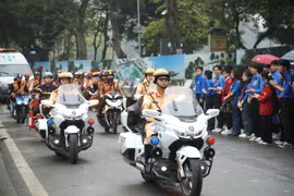 Lễ ra quân được tổ chức sáng nay, tại Hà Nội. (Ảnh: PV/Vietnam+)