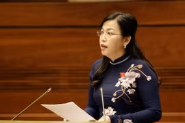 Trưởng Ban dân nguyện của Ủy ban Thường vụ Quốc hội Nguyễn Thanh Hải trình bày Báo cáo kết quả giám sát việc giải quyết kiến nghị của cử tri. (Ảnh: Phương Hoa/TTXVN)