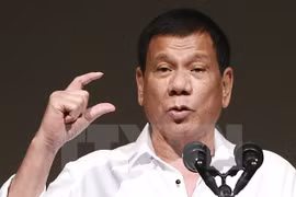 Tổng thống Philippines Rodrigo Duterte. (Nguồn: AP/TTXVN)