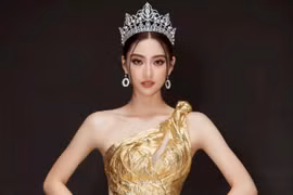 Hoa hậu Lương Thùy Linh. (Ảnh: CTV/Vietnam+)