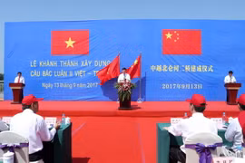 Quang cảnh Lễ khánh thành. (Ảnh: Doãn Tấn/TTXVN)