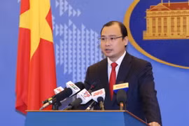 Người phát ngôn Bộ Ngoại giao Lê Hải Bình. (Ảnh: Phạm Kiên/TTXVN)
