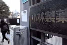 Nhà máy của Công ty dược phẩm Kobayashi tại Osaka, Nhật Bản, ngày 27/3/2024. (Ảnh: Kyodo/TTXVN)