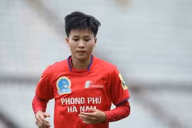 Tiền đạo Tuyết Dung đã là viên chức của của Sở Văn hoá, Thể thao & Du lịch tỉnh Hà Nam. (Ảnh: Hiển Nguyễn/Vietnam+)