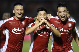 CLB TP.HCM và SHB Đà Nẵng chia điểm sau trận hòa 2-2 kịch tính ở vòng 7 V-League 2020. (Ảnh: VPF)