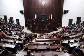Toàn cảnh một phiên họp của Quốc hội Thổ Nhĩ Kỳ tại Ankara, ngày 15/3/2023. (Ảnh: AFP/TTXVN)
