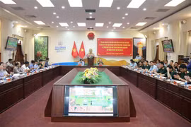 Quang cảnh buổi làm việc. (Ảnh: Nguyễn Thanh/TTXVN)