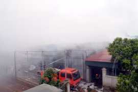 Hiện trường vụ cháy. (Ảnh: TTXVN phát)