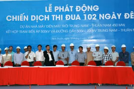 Trungnam Group phát động chiến dịch thi đua. (Ảnh: Công Thử/TTXVN)