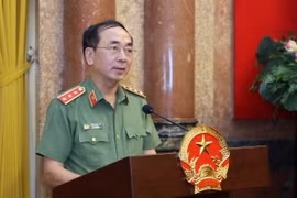 Thượng tướng Trần Quốc Tỏ, Ủy viên Trung ương Đảng, Phó Bí thư Đảng ủy Công an Trung ương, Thứ trưởng Bộ Công an. (Nguồn: TTXVN)