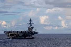Tàu sân bay USS Theodore Roosevelt của Hải quân Mỹ tham gia tập trận. (Nguồn: Hải quân Mỹ)