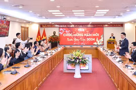 Quang cảnh buổi làm việc. (Ảnh: Minh Đức/TTXVN)