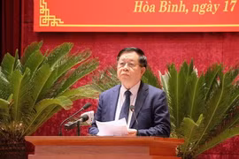 Ông Nguyễn Trọng Nghĩa phát biểu tại Hội nghị. (Ảnh: Thanh Hải/TTXVN)