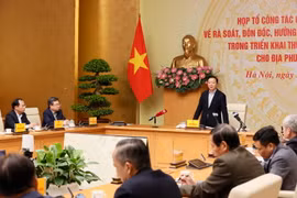 Phó Thủ tướng Trần Hồng Hà phát biểu chỉ đạo cuộc họp. (Ảnh: Văn Điệp/TTXVN)