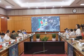 Quang cảnh cuộc làm việc. (Ảnh: Quang Duy/TTXVN)