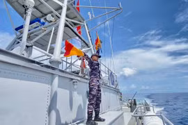 Tàu KRI Kakap-811 của Indonesia tham gia tuần tra. (Nguồn: Indonesia Defense