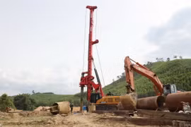Gói thầu XL01, Dự án thành phần 2, Cao tốc Khánh Hòa – Buôn Ma Thuột được triển khai bởi liên danh nhà thầu do Tập đoàn Đèo Cả đứng đầu. (Ảnh: Tuấn Anh/TTXVN)
