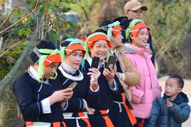 Phụ nữ dân tộc Dao ở Hà Giang. (Nguồn: TTXVN)