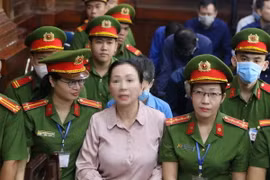 Bị cáo Trương Mỹ Lan tại phiên tòa ngày 3/4. (Ảnh: Thanh Vũ/TTXVN)