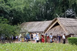Làng Sen, quê nội Bác Hồ, thuộc Khu Di tích Quốc gia Đặc biệt Kim Liên, Nam Đàn, Nghệ An. (Ảnh: Văn Tý/TTXVN)