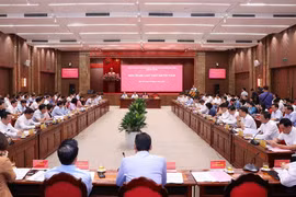 Toàn cảnh Hội nghị lần thứ 18 Ban Chấp hành Đảng bộ thành phố Hà Nội khóa XVII. (Ảnh: Văn Điệp/TTXVN)