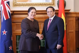 Thủ tướng Phạm Minh Chính hội kiến Toàn quyền New Zealand Dame Cindy Kiro. (Ảnh: Dương Giang/TTXVN)