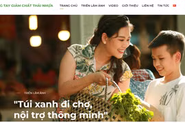 Thông điệp của Chiến dịch truyền thông “Chung tay giảm chất thải nhựa.” (Ảnh chụp màn hình)