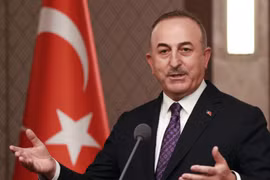 Ngoại trưởng Thổ Nhĩ Kỳ Mevlut Cavusoglu. (Ảnh: AFP/TTXVN)