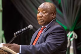 Tổng thống Nam Phi Cyril Ramaphosa. (Ảnh: AFP/TTXVN)