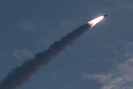 Triều Tiên phóng tên lửa ra Biển Nhật Bản hồi tháng 7/2019. (Nguồn: AFP)