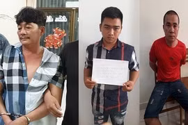 Các đối tượng trong vụ án bị bắt giữ. (Nguồn: laodong.vn)