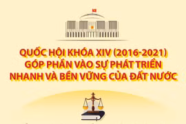 [Infographics] Quốc hội khóa XIV đóng góp vào sự phát triển đất nước