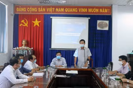 Quang cảnh buổi họp báo. (Ảnh: Lê Huy Hải/TTXVN)