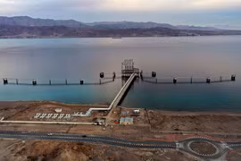 Kho dầu của Công ty Đường ống Eilat-Ashkelon tại Eilat, Israel. (Nguồn: AFP/Getty Images)